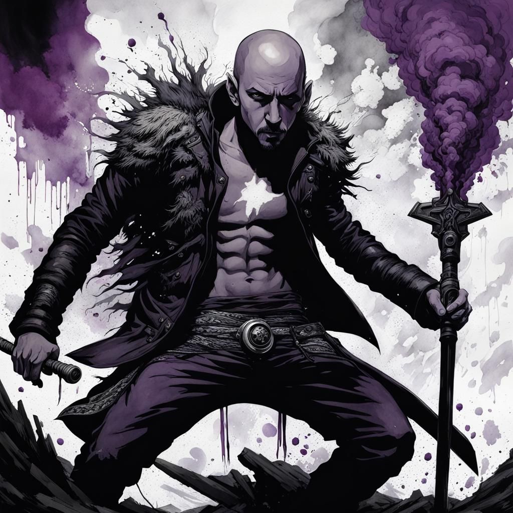 Monochrome Watercolor Art Splash: Breaking The Habit