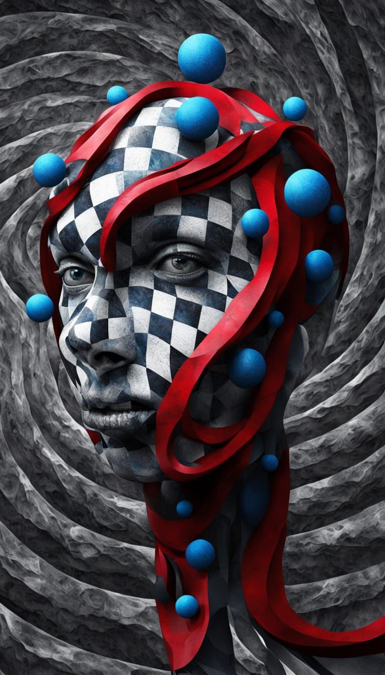 Face Materializing from Mathematical Patterns
