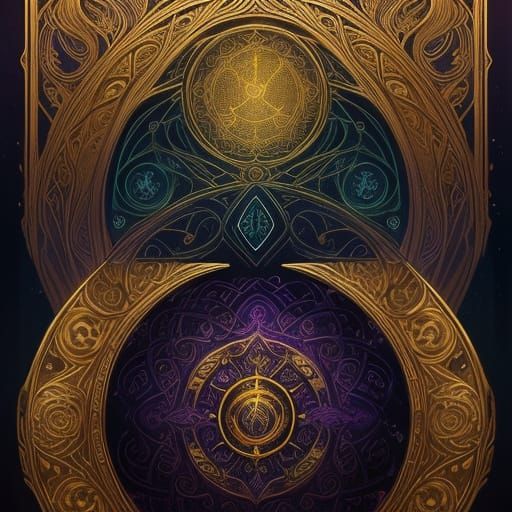 Elegant Feywild Script in Whimsical Gold