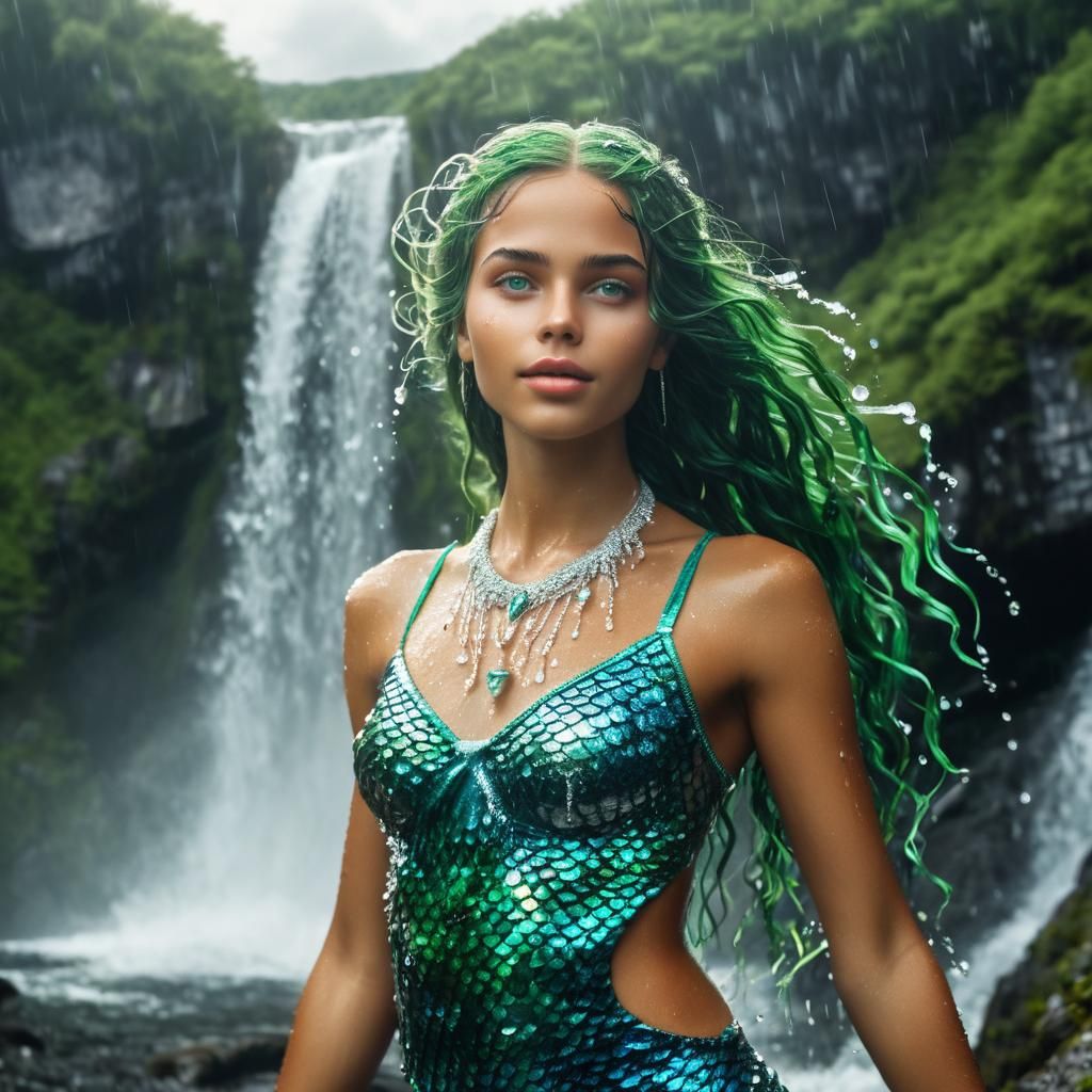 Goddess Sulis Mermaid on a Mountain