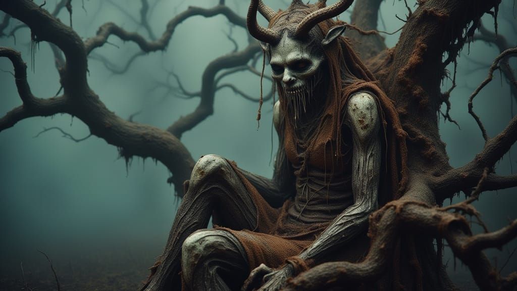 Exoplanet Cryptid Portrait in Ornate Fantasy Style