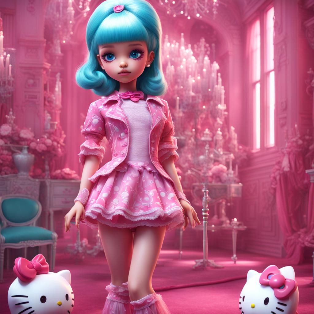 Girly Boy as Barbie: Fantasy Concept Art