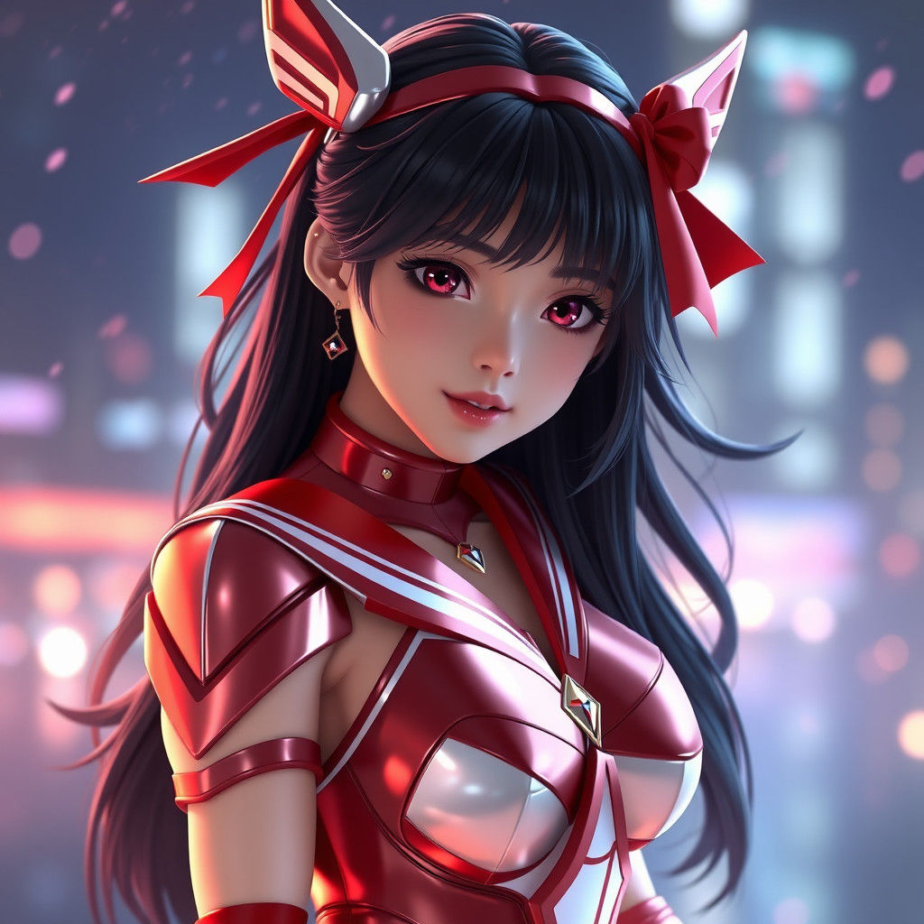 Sailor Mars in Detailed 3D Anime Art