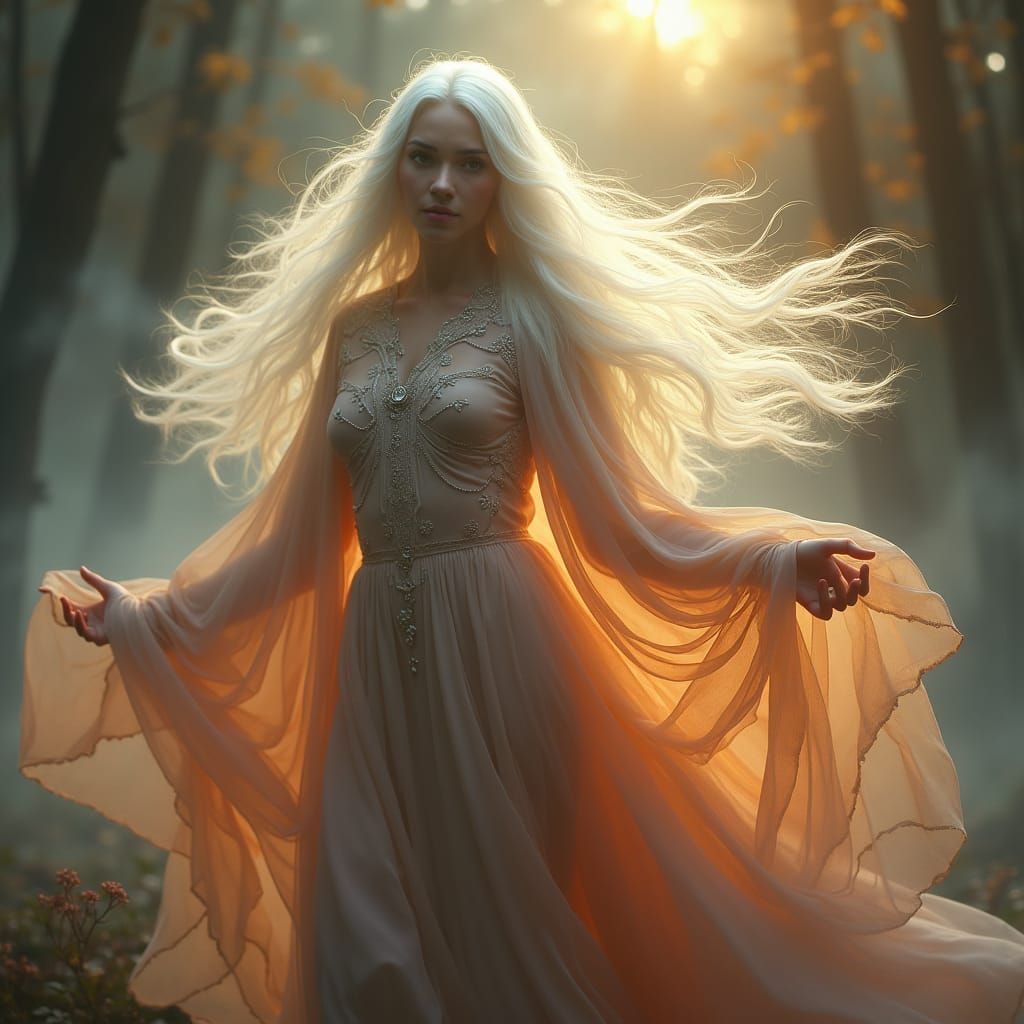 Ethereal Oracle in Dreamlike Symbolic Style