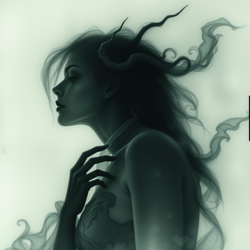 Banshee Double Exposure in Detailed Matte Style