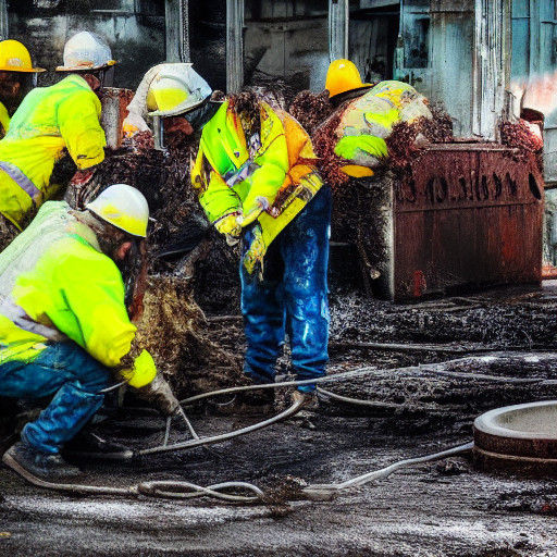 Worker Battles Gritty Sewage Emergency in Gritty Realism Sty...