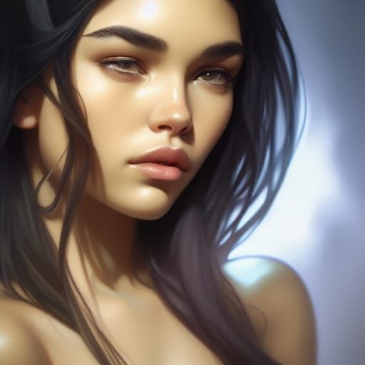 Madison Beer Portrait in Artgerm Style