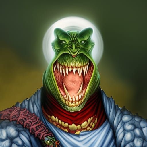 Demon Sealed in Jar: Photorealistic Fantasy Art