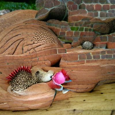 Hedgehog with Rose