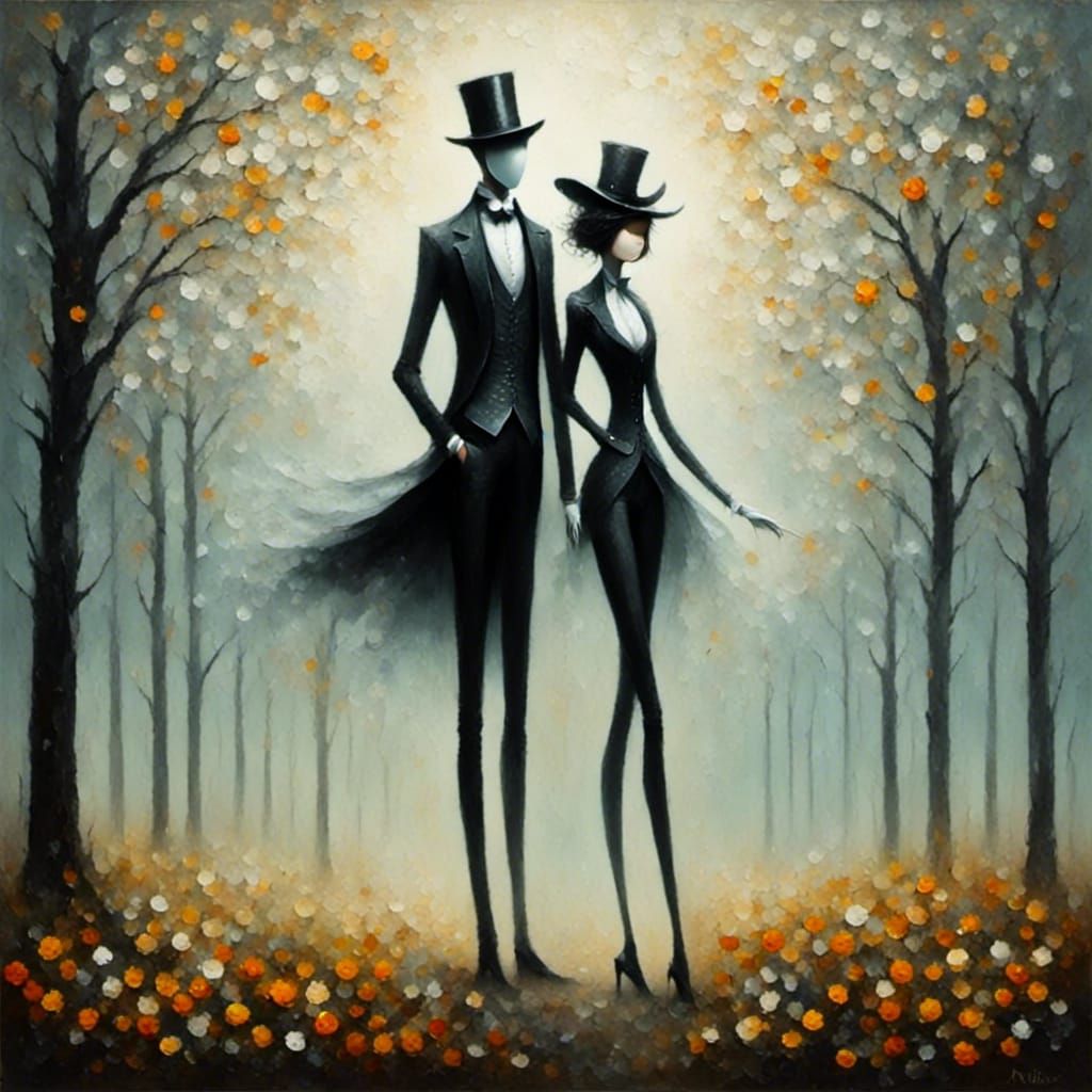 Dreamlike Black Theater Stage Performance