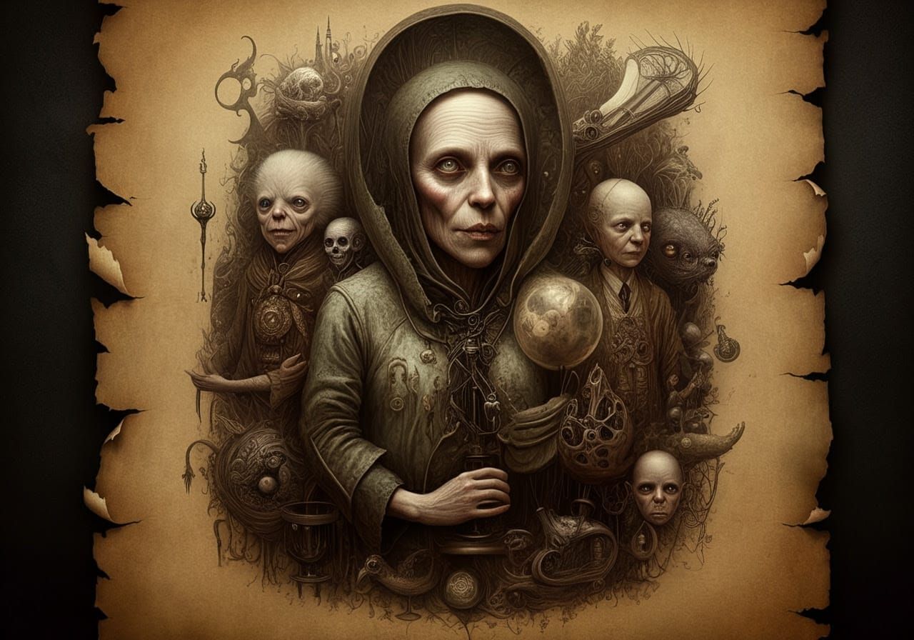 Endless Anthropomorphic Minutiae Sinister Parchment Craft