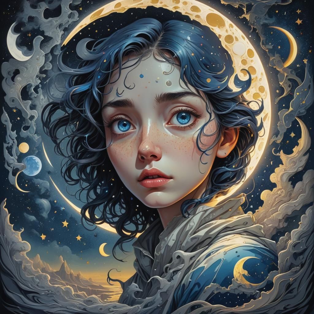 The moon is up and a 1000 starry eyes has caught me crying