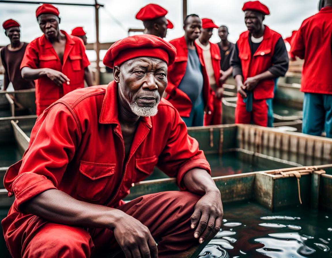 Tense Confrontation at South African Fish Farm