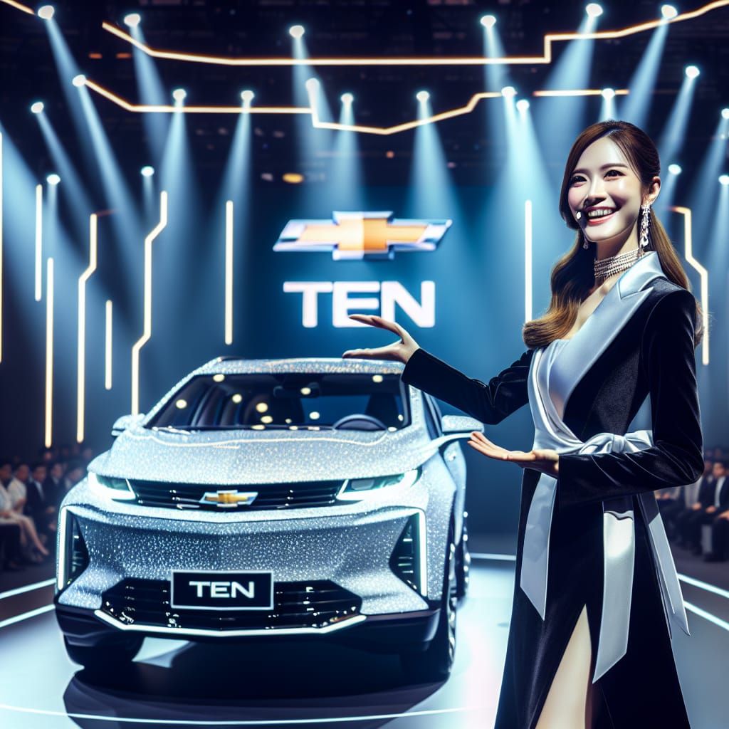Glamorous Woman Presents the 2026 Chevrolet 'Ten'