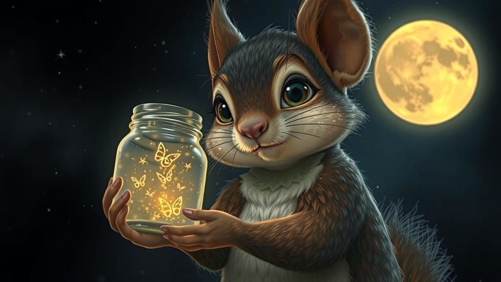 Mystical Squirrel in Enchanted Forest