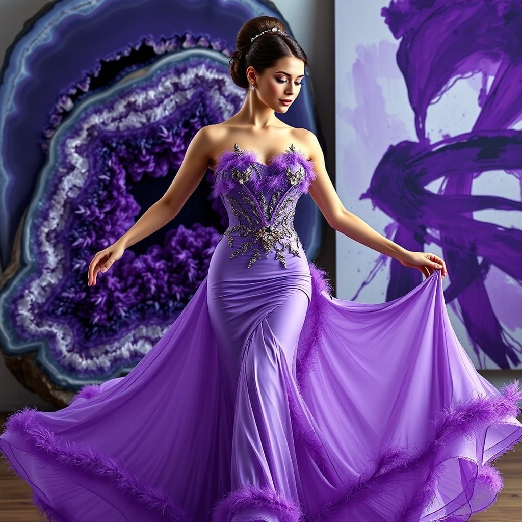 Gems, Art & Fashion - Purple Amethyst I