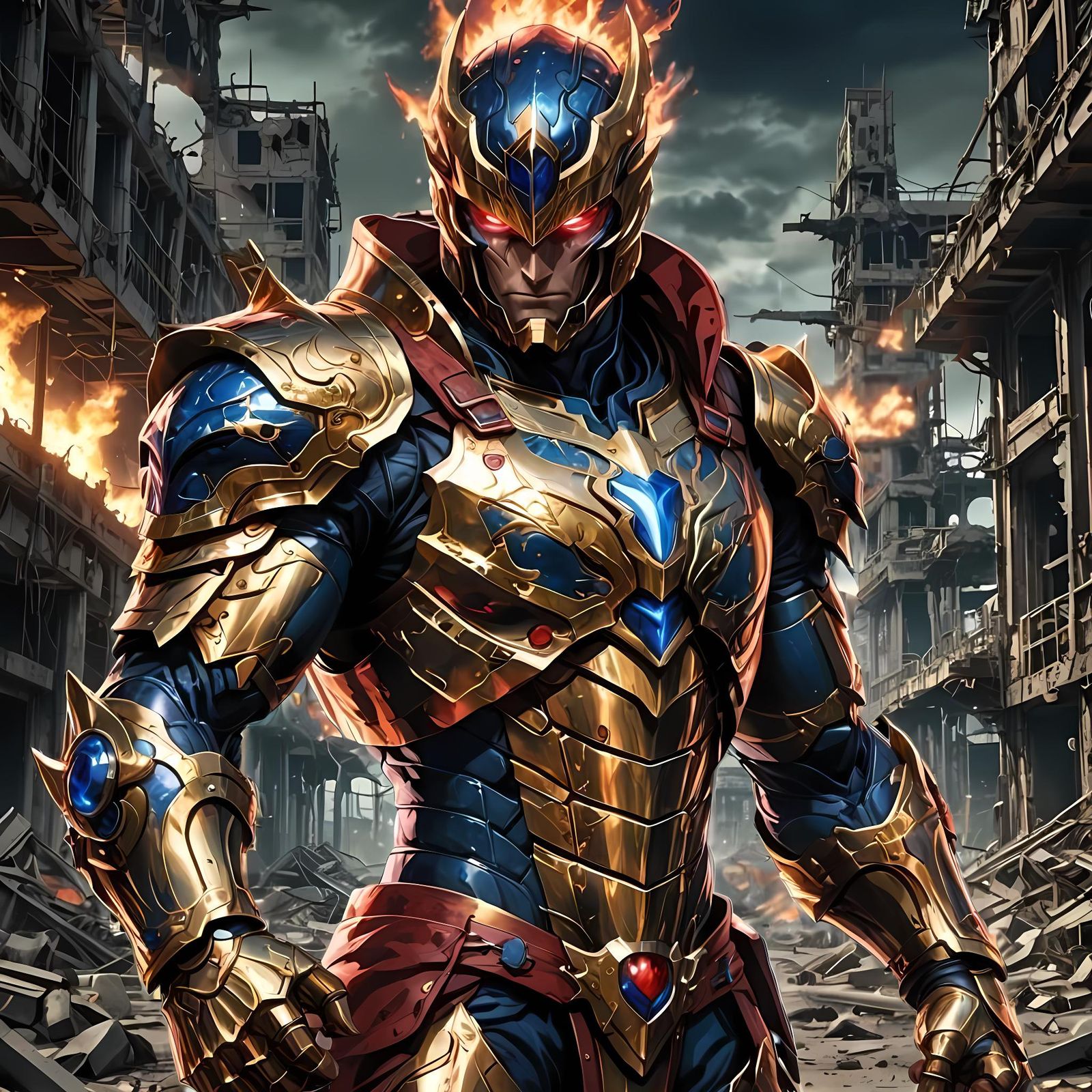 Anime Hero's Contempt: Vivid and Detailed