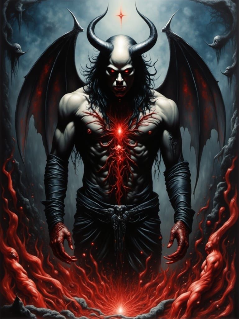 Dark Demon Overrun by Ethereal Swarm