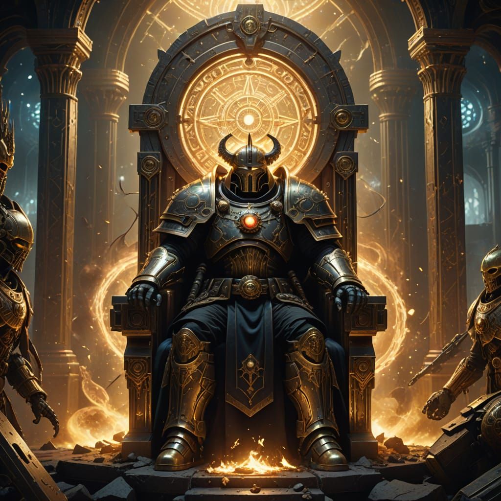 Warhammer 40k God-Emperor Concept Art