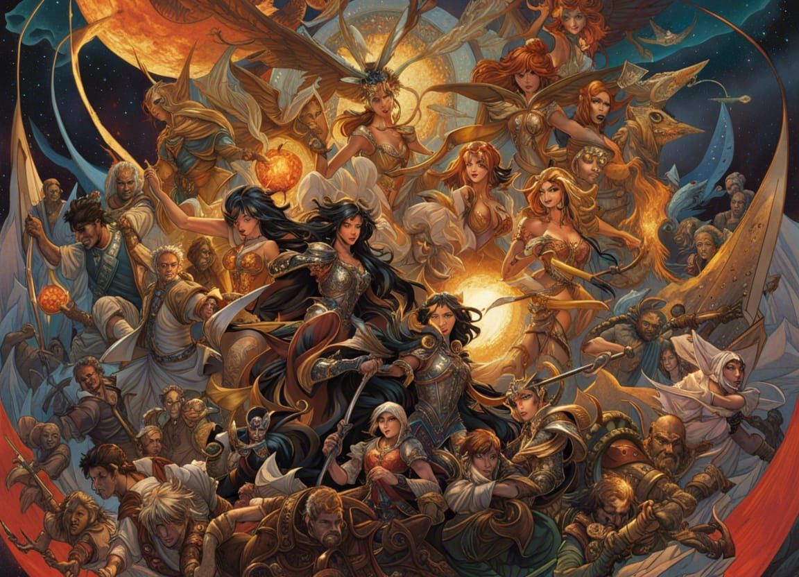 Enchanting Fey Enchantress with Prismatic Details