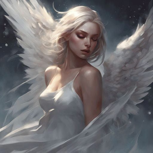Angelic Wings in Golden Light
