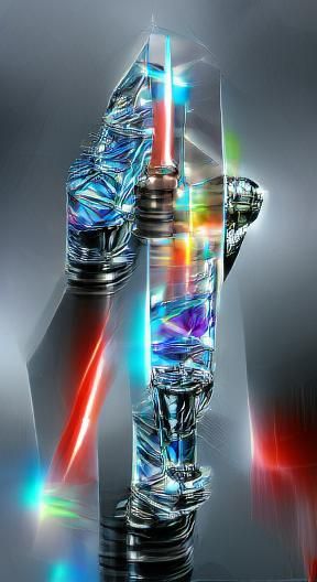 Star Wars Lightsaber Kyber Crystal in 3D