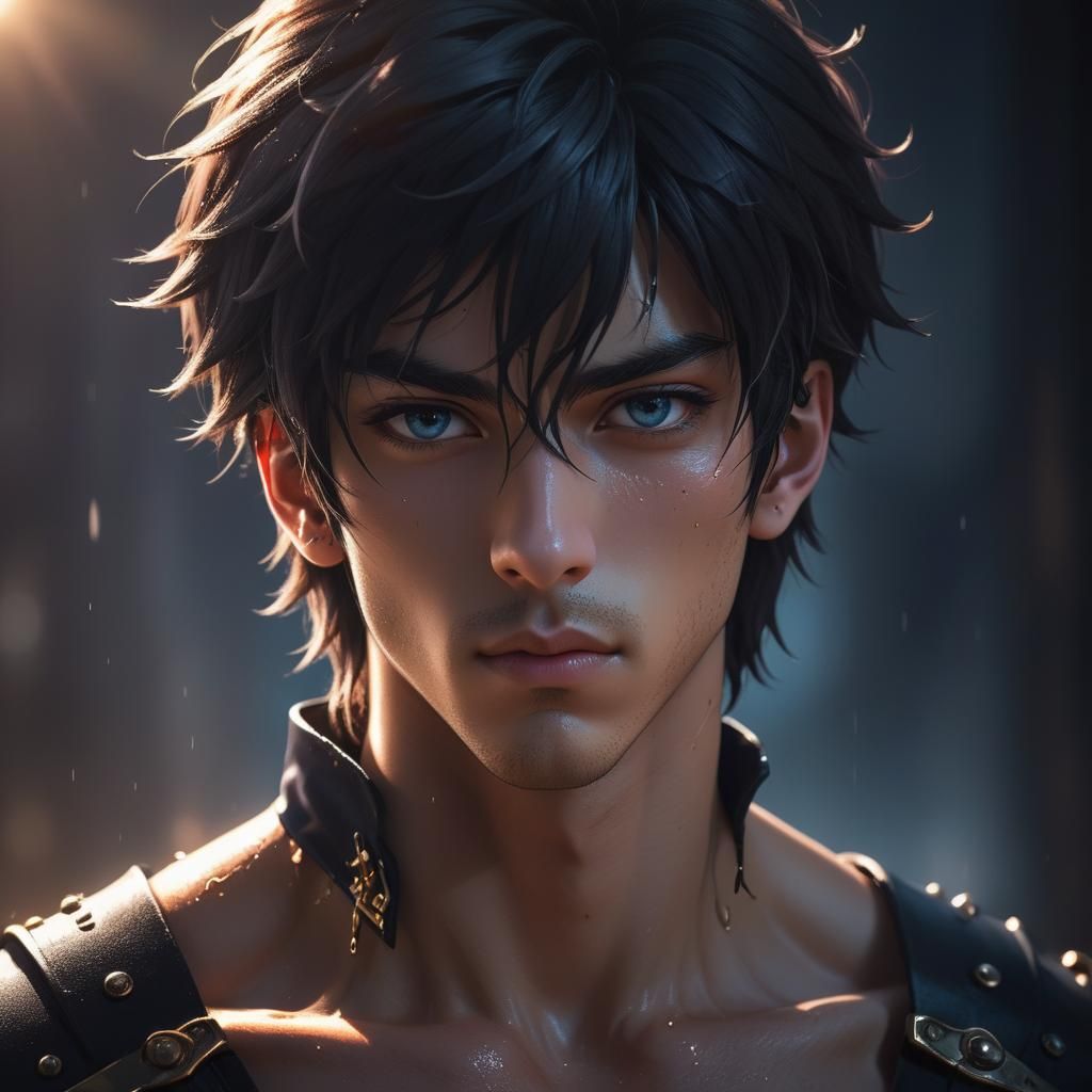 Anime Prince Portrait in Contemporary Fantasy Style