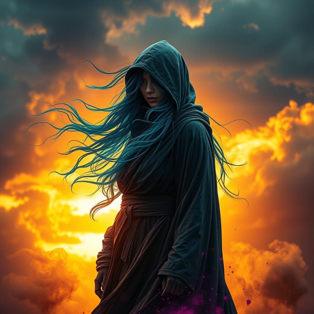 Enchanted Assassin in Sunset Storm
