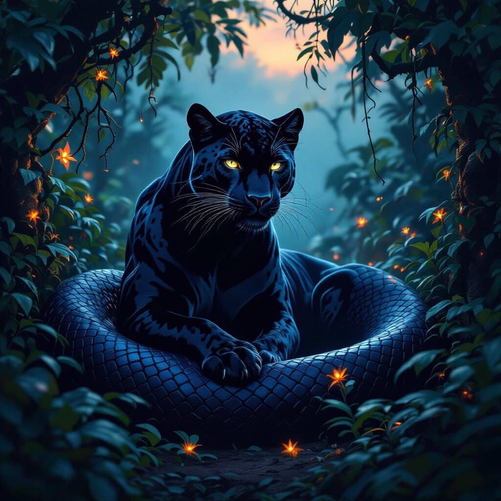 Mystical Jungle Panther-Viper Hybrid Emerges