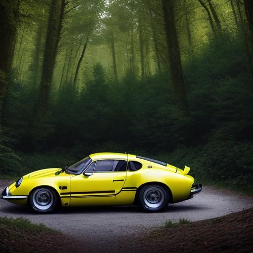 Renault Alpine A110 Rally Car in Pop Art Style