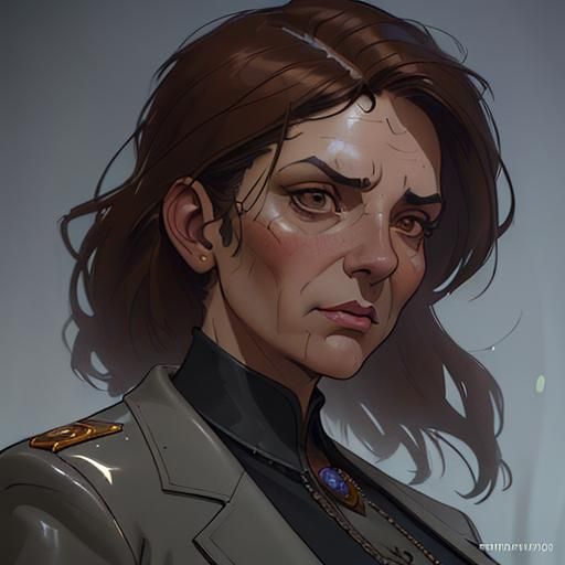 Italian Mob Boss Portrait in Digital Art Style