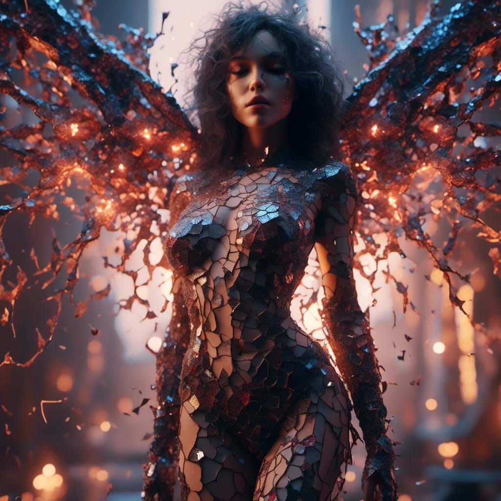 Cracked Skin Woman: Fantasy Concept Art