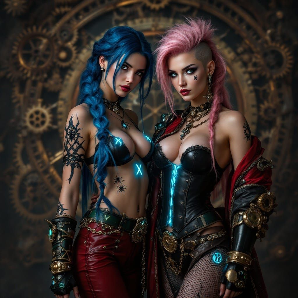 Steampunk Goddesses of Arcane, in Breathtaking Pose
