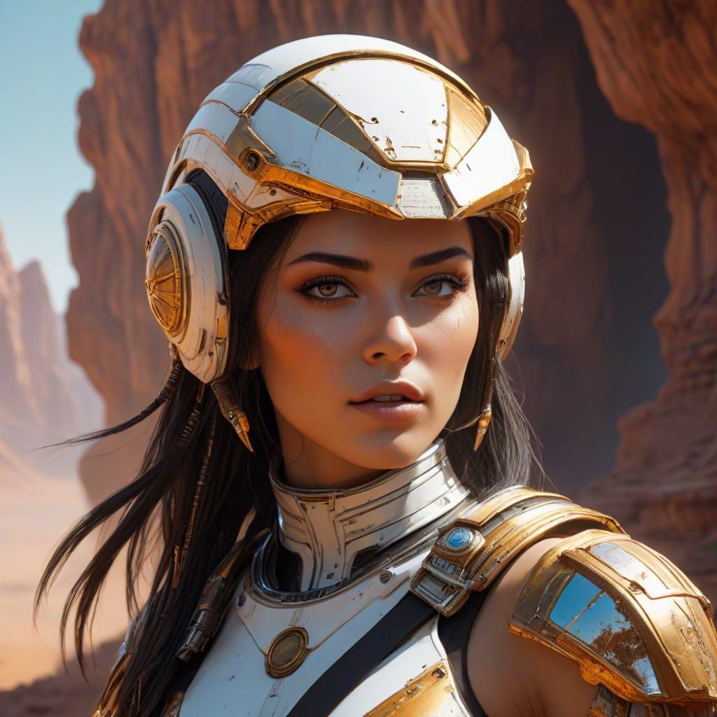 Cyberpunk Goddess Unveils Ancient Martian Secrets