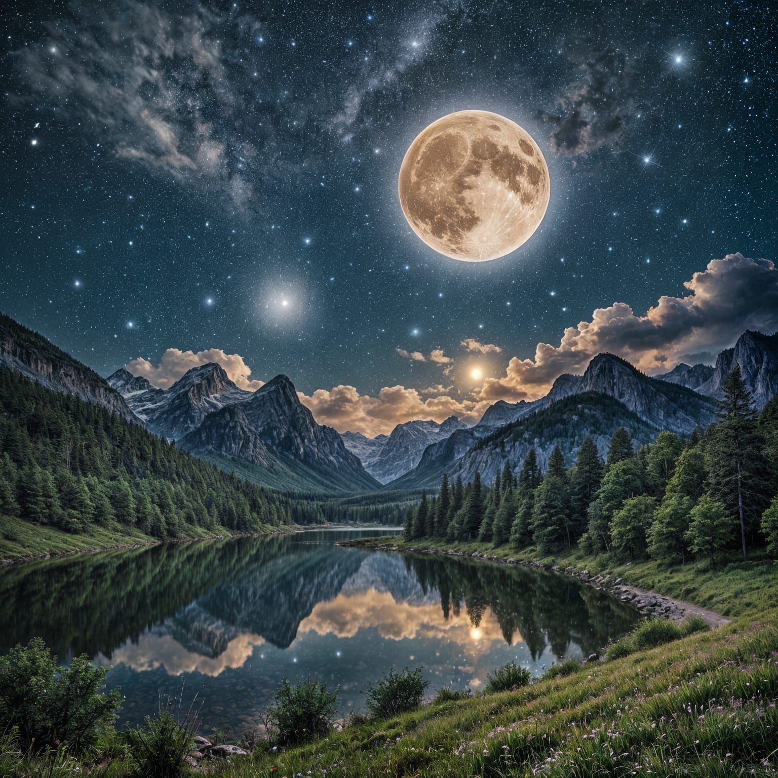 Mesmerizing Starry Night Celestial Masterpiece