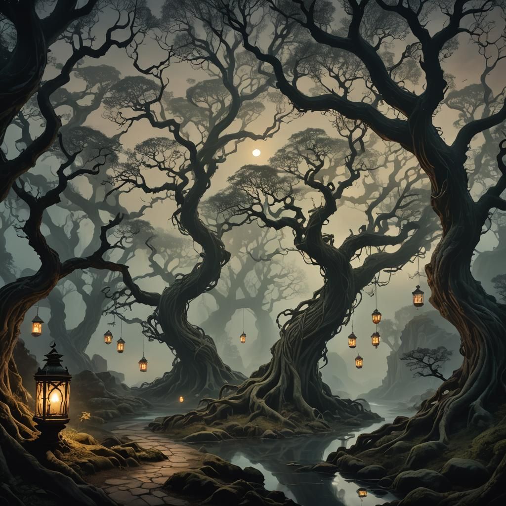 Ethereal Souls in Misty Twilight Realm