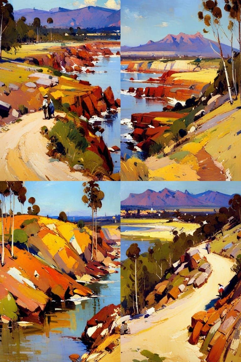 Australian Impressionist Landscape Painting
