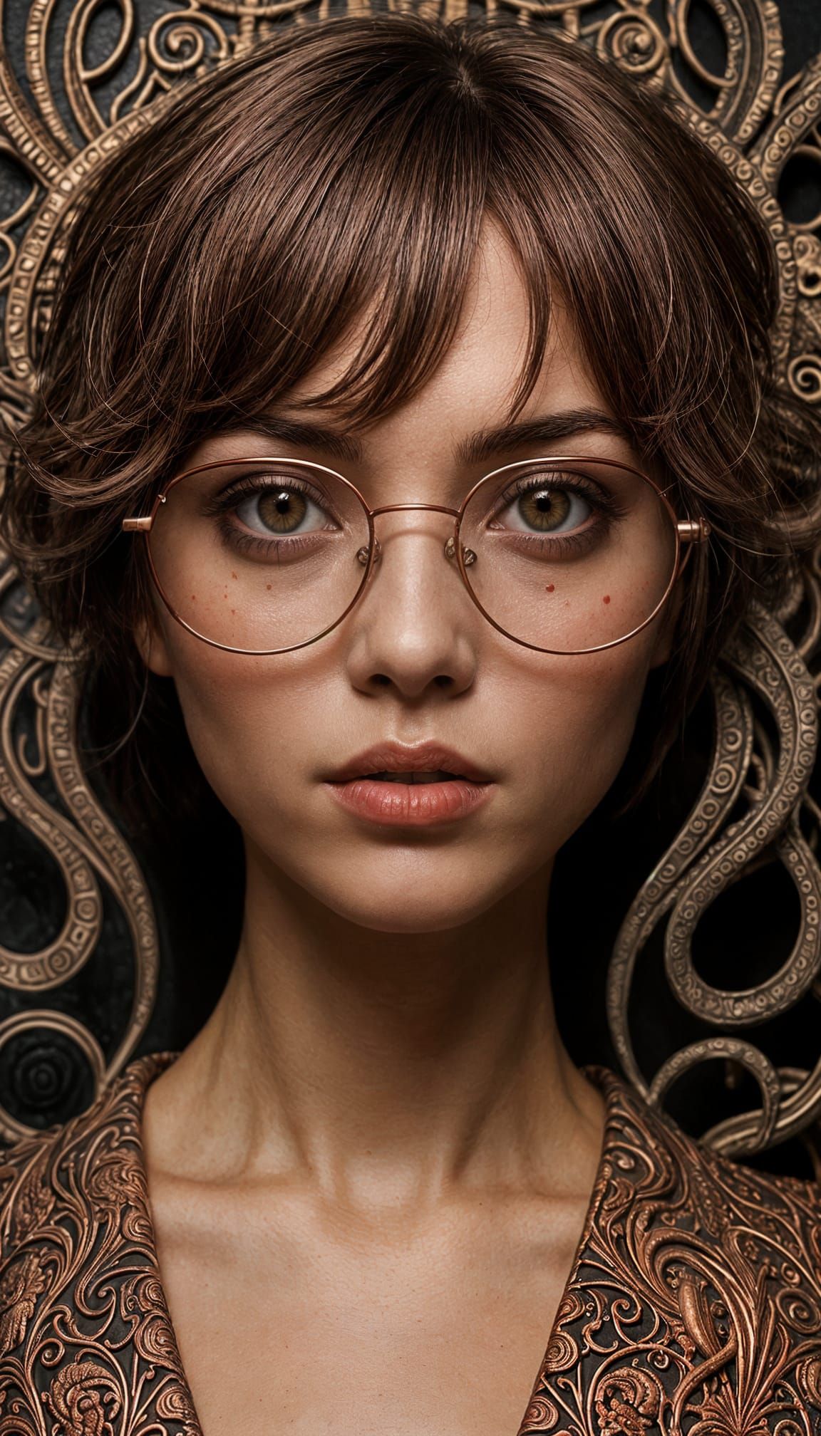 Copper Portrait of a Young Woman Investigates Cthulhu Myster...