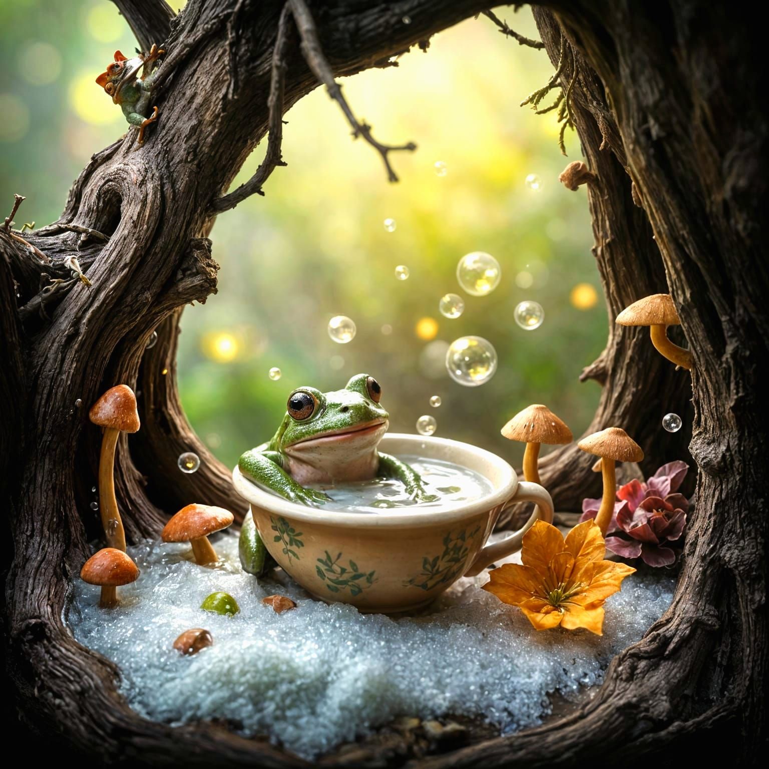 Bubble bathing