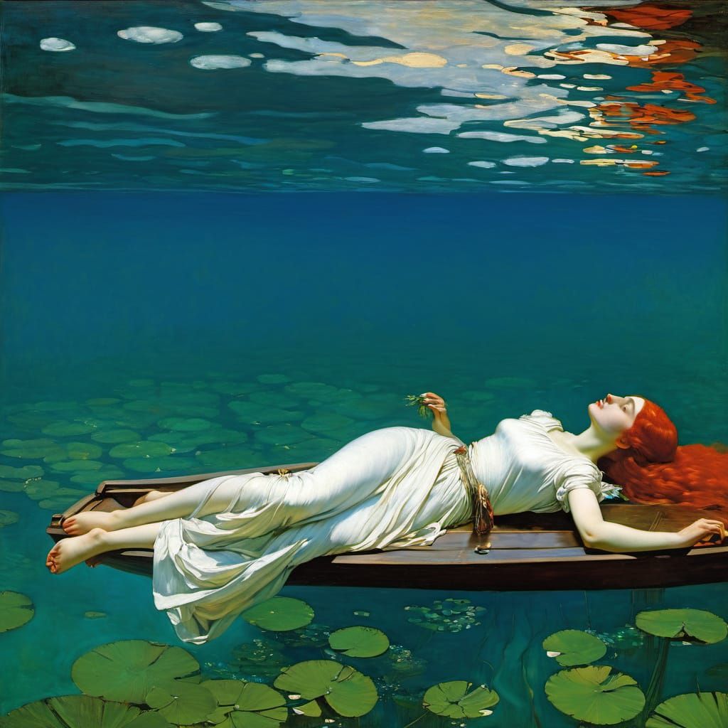 Underwater City Inspired by Visionary Art