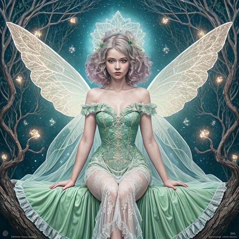 Irish Fairy in Vibrant Pop Art