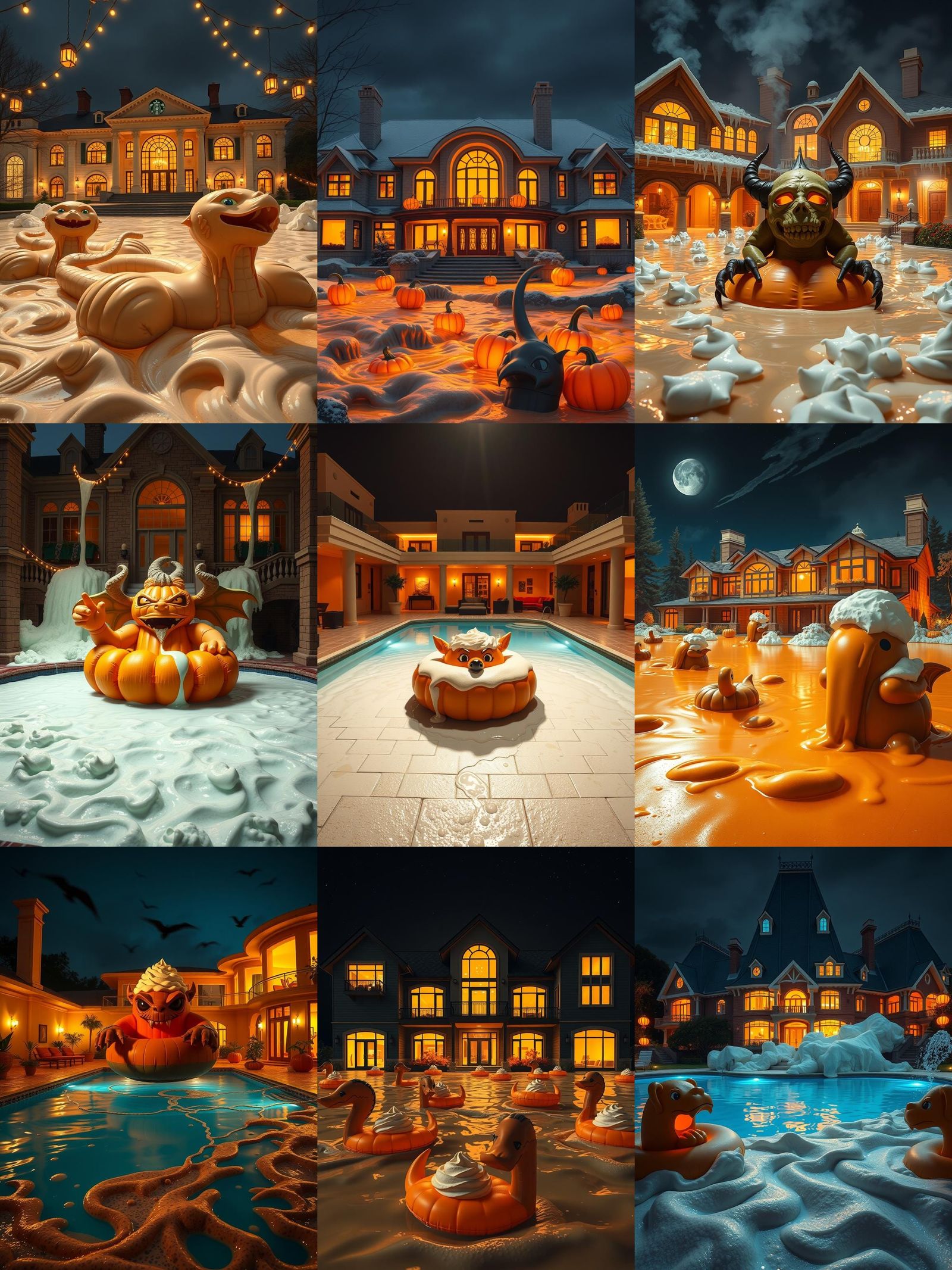 Pumpkin Spice Latte Nightmare: McMansion Flood