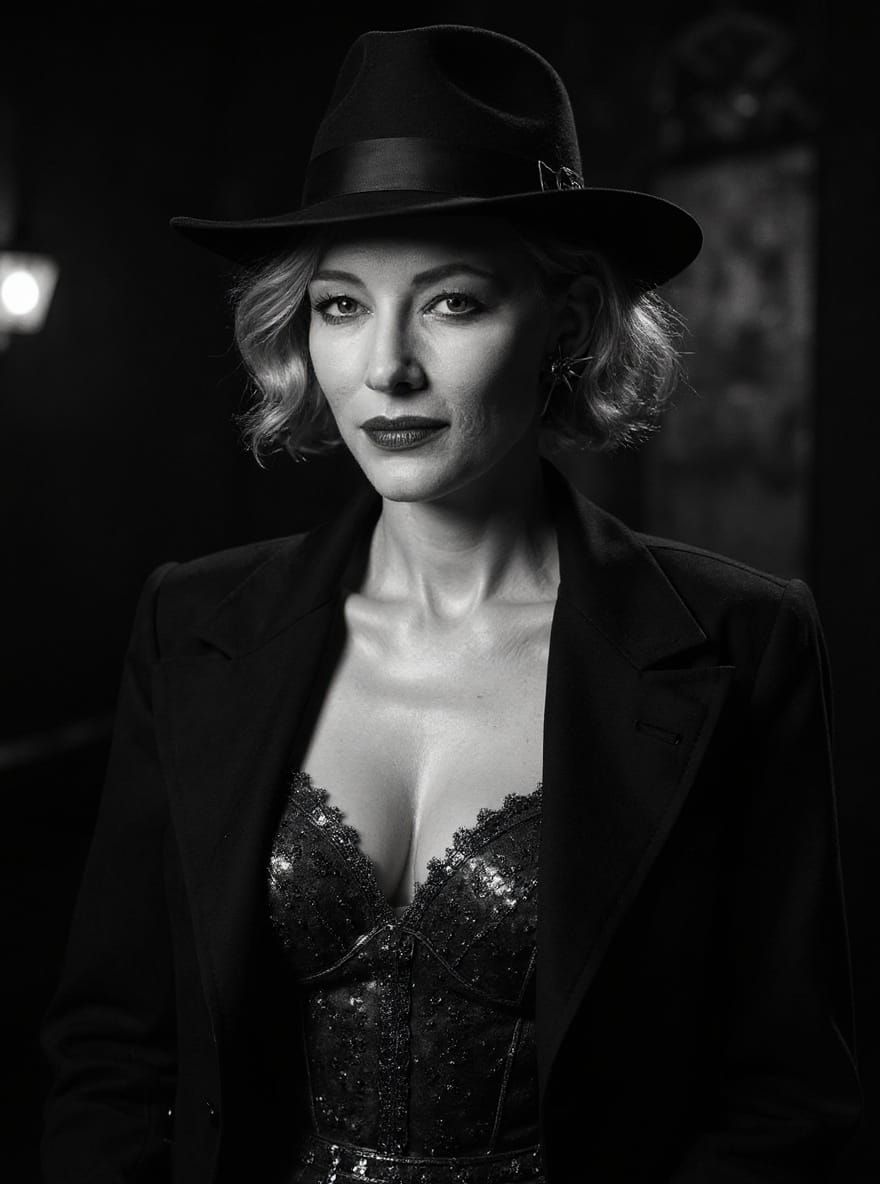 Film Noir Protagonist in Orson Welles Style