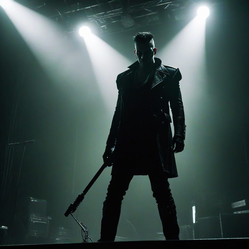 Lead guitarist for a gothic metal punk band called Velvet Guillotine. Part of a TTRPG character backstory. He's not a ma...