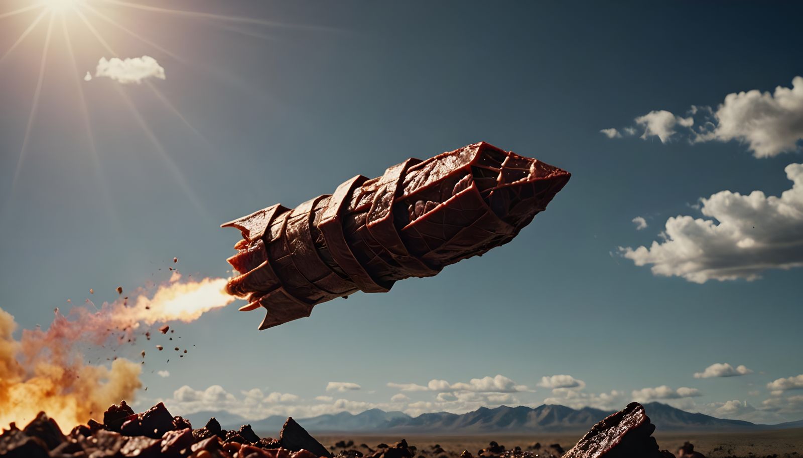 Beef Jerky Rocket: Cinematic Film Still