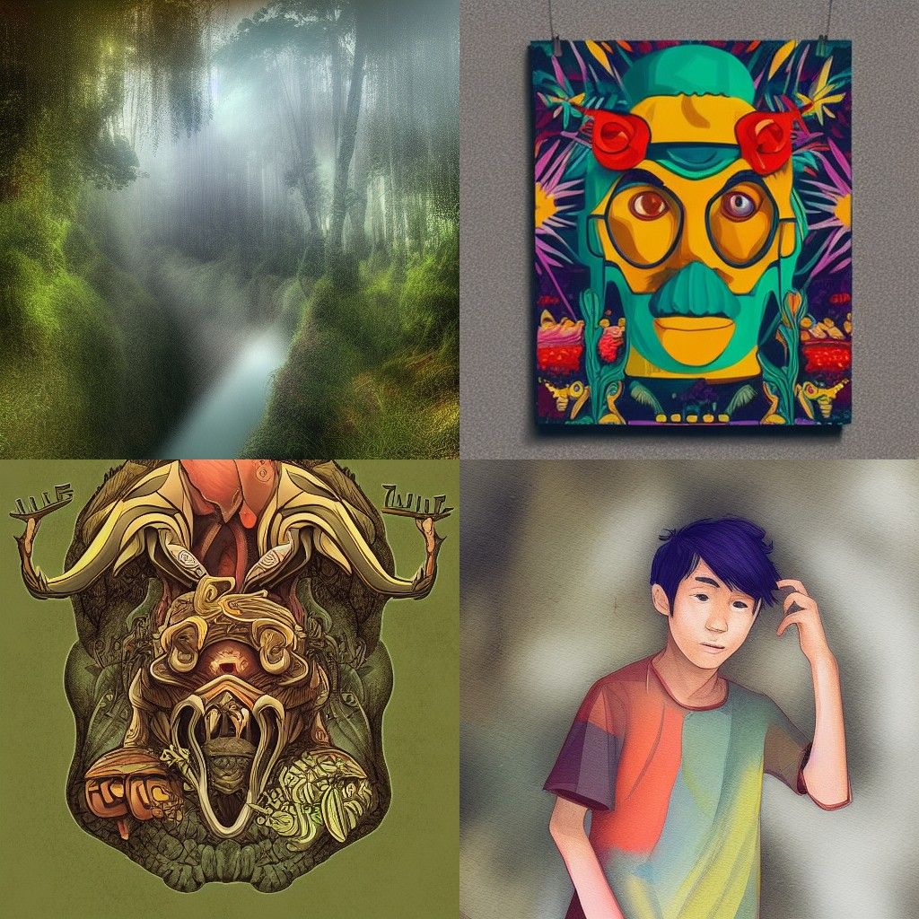 Artwork in the Style of Ojan Shirozhan