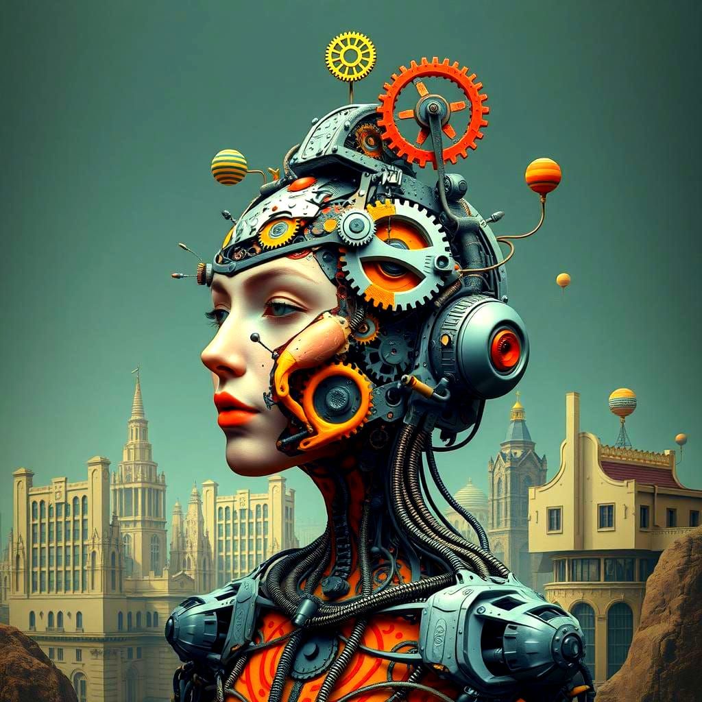 Salinter surrealism of the cybernetic organism