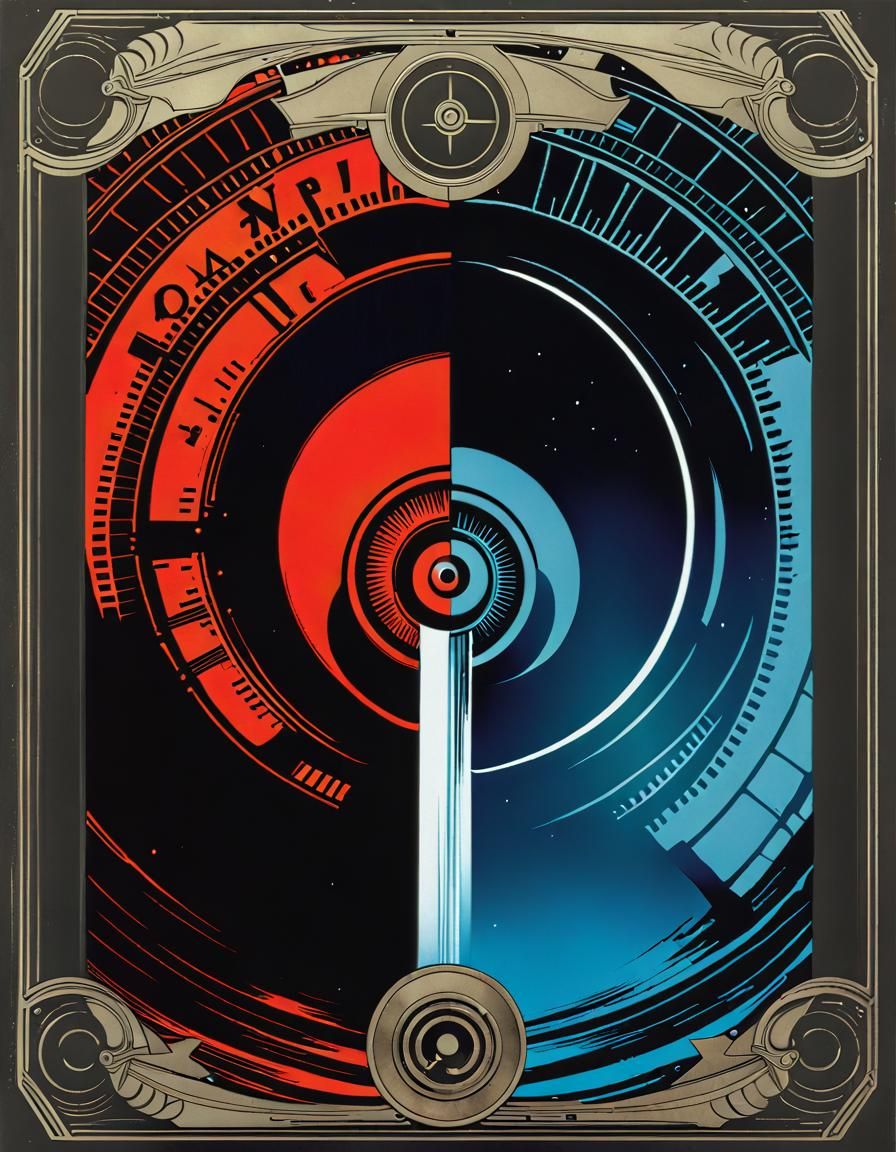 Dieselpunk Death Tarot Card in Anime Style