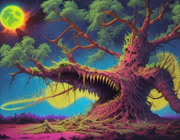 Mad Hypnotist Frees Woman from Thorny Tendrils in Ultraviole...