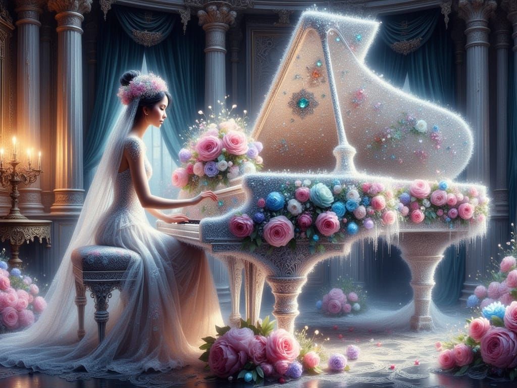 Crystal Grand Piano Concert in Ethereal Opulence